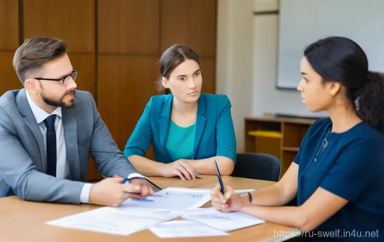 학교사회복지사 실무 능력 향상 방법 - **Prompt 2: Engaging Digital Safety Education**
    "A dynamic image of a male social pedagogue, in ...