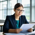 학교사회복지사 자격시험 학습 전략 - **Prompt:** A focused female social educator, approximately 35 years old, with an intelligent and de...